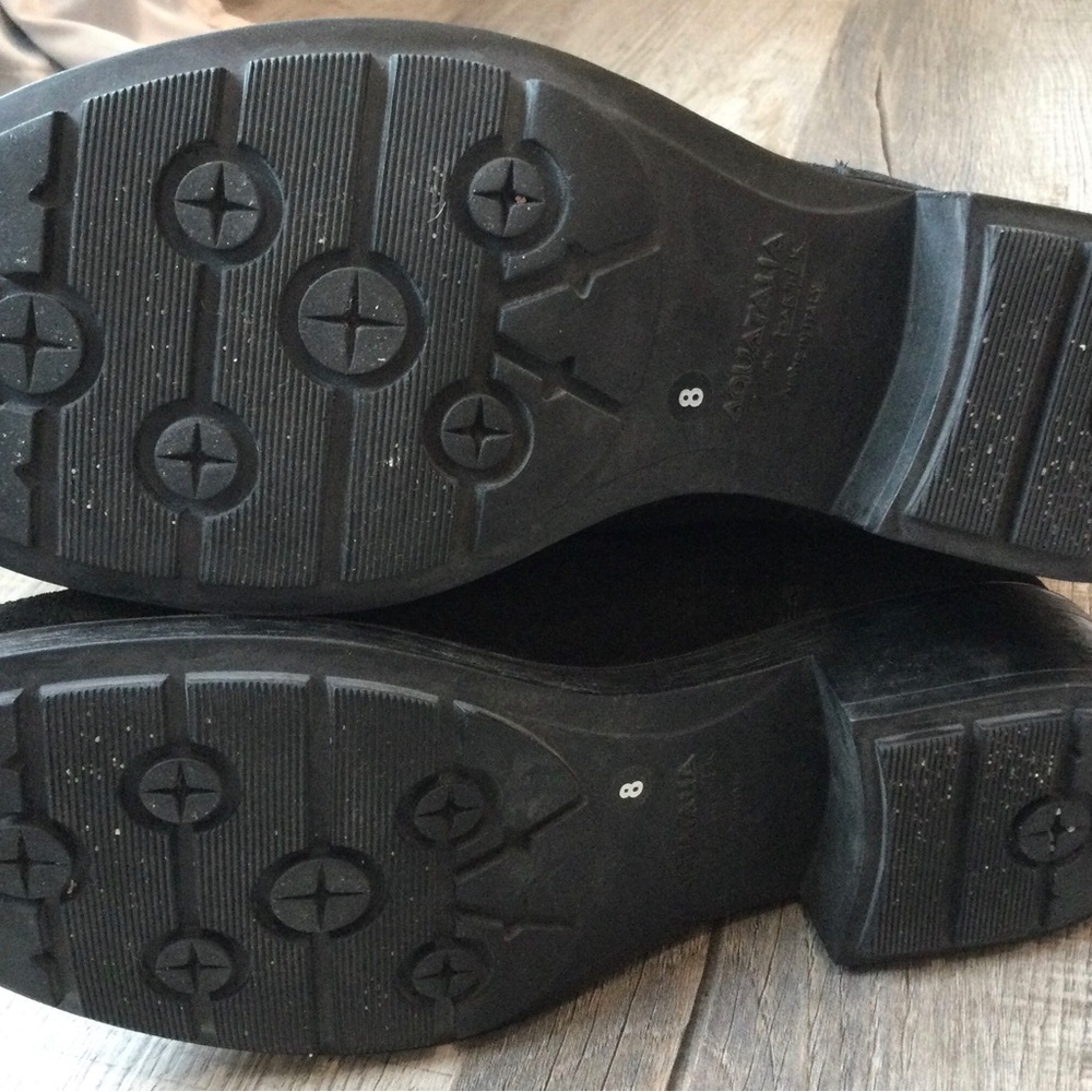 Aquatalia designer leather moto boots - Picture 8 of 9
